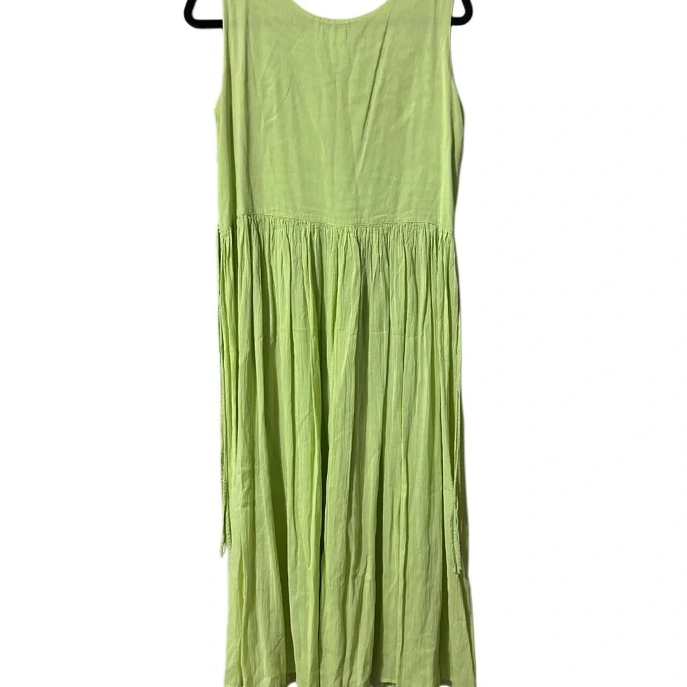Coldwater Creek Women’s Pastel Green Lace Bodice Midi Dress Flowy Petite Medium